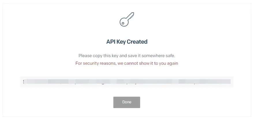 copy api key
