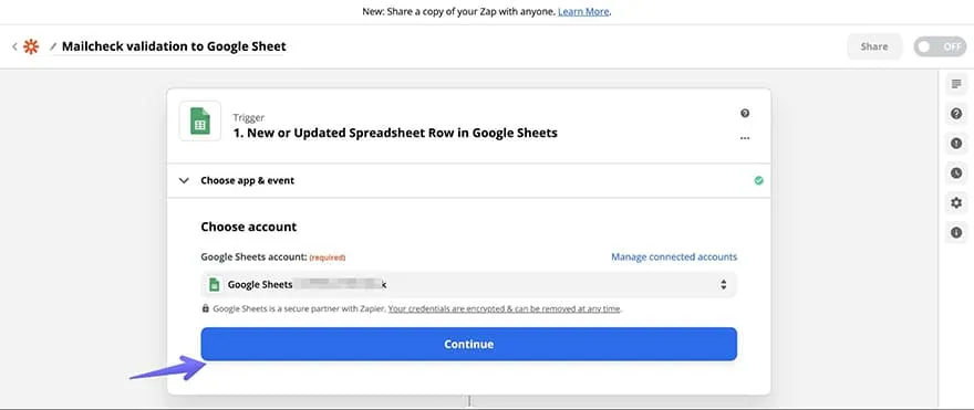 connect your google account