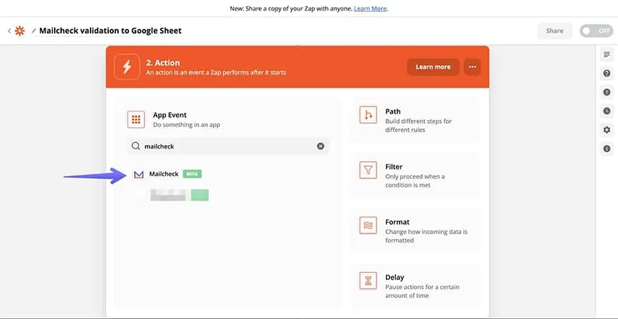 establish the action